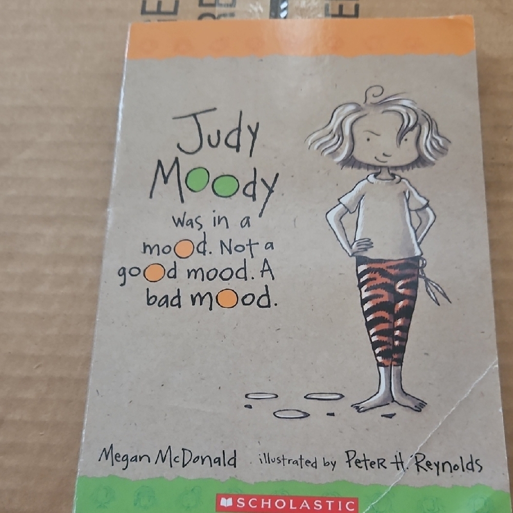 Scholastic Judy Moody Book with Green and Orange Accents